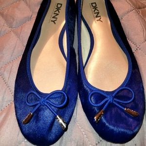 Pony hair ballet flats